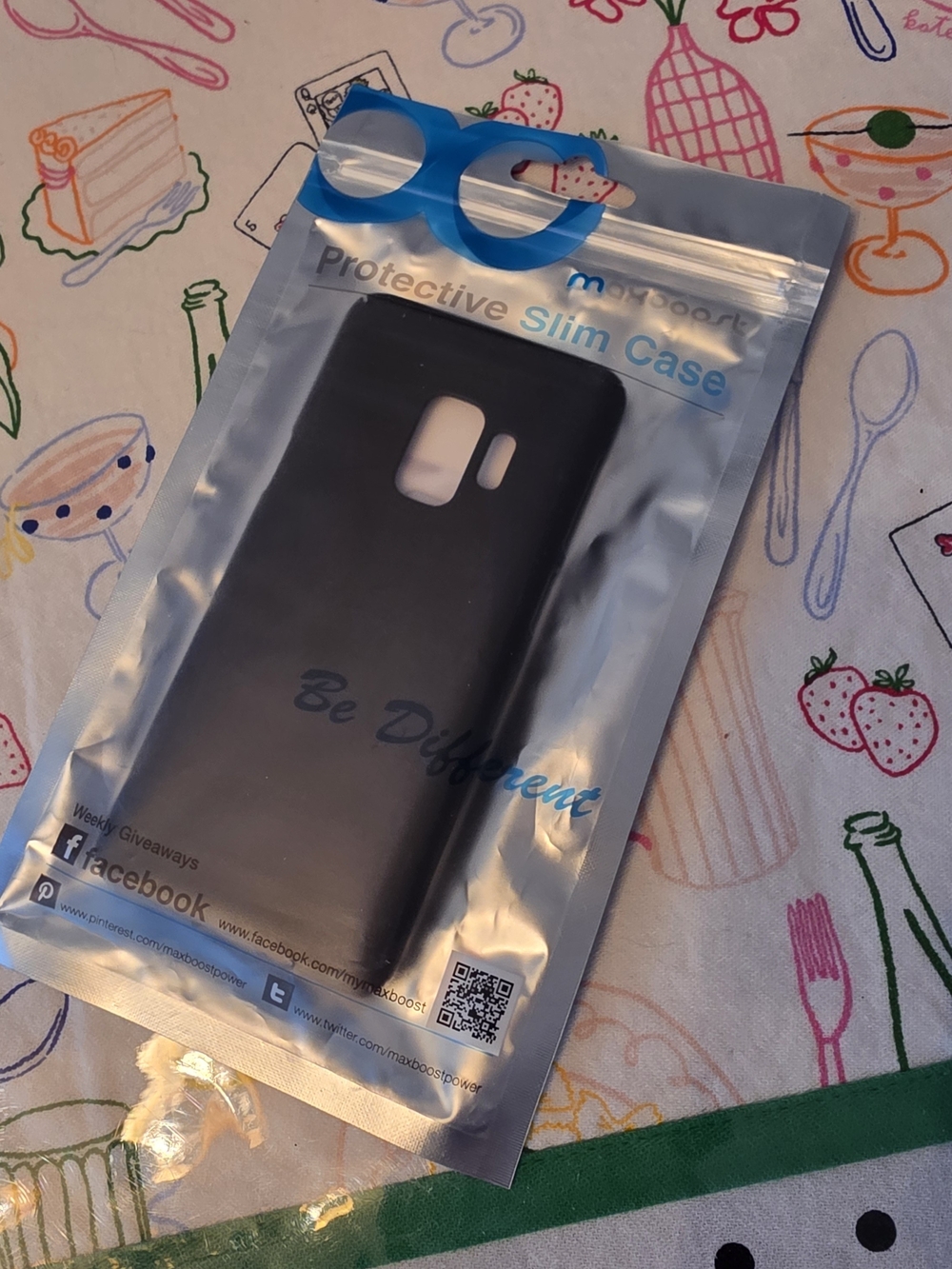 Maxboost Protective Slim Case for Samsung Galaxy S9+ – Black – New